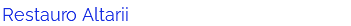 Restauro Altarii