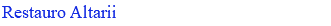 Restauro Altarii
